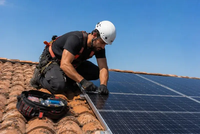 Maintenance et monitoring de panneaux solaires à Montpeyroux